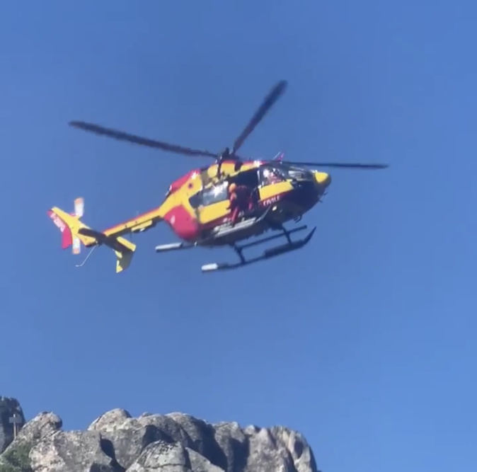 Calenzana : un randonneur évacué par hélicoptère
