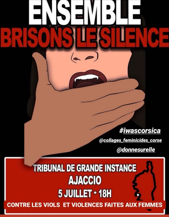 #IwasCorsica: Après Bastia c'est Ajaccio qui ce dimanche se mobilise pour briser le silence #IwasCorsica: Après Bastia c'est Ajaccio qui ce dimanche se mobilise pour briser le silence