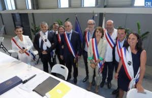 Le maire et ses adjoints. Photo Michel Luccioni Le maire et ses adjoints. Photo Michel Luccioni