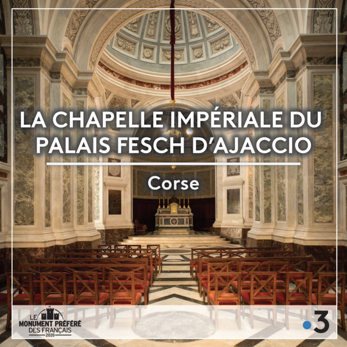 Monuments préférés des Français : la Chapelle Impériale d'Ajaccio en lice parmi 14 sites Monuments préférés des Français : la Chapelle Impériale d'Ajaccio en lice parmi 14 sites
