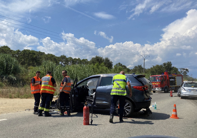 Un accident entre trois voitures fait cinq blessés à Solaro