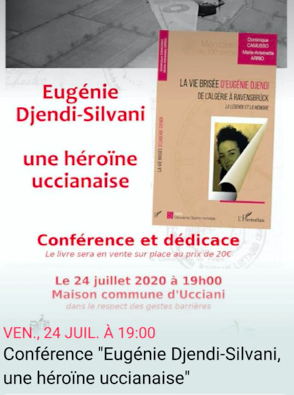 Ucciani : Conférence et dédicace de "Eugenie Djendi-Silvani : Une héroïne uccianaise"