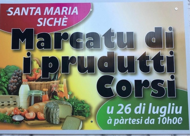 Santa Maria Siché : le 3e marché de produits corses c'est ce dimanche 26 juillet