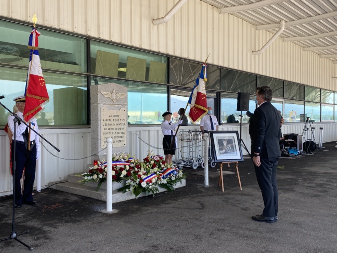 Poretta et la Corse commémorent le 76 ème anniversaire de la disparition d'Antoine de Saint-Exupéry Poretta et la Corse commémorent le 76 ème anniversaire de la disparition d'Antoine de Saint-Exupéry