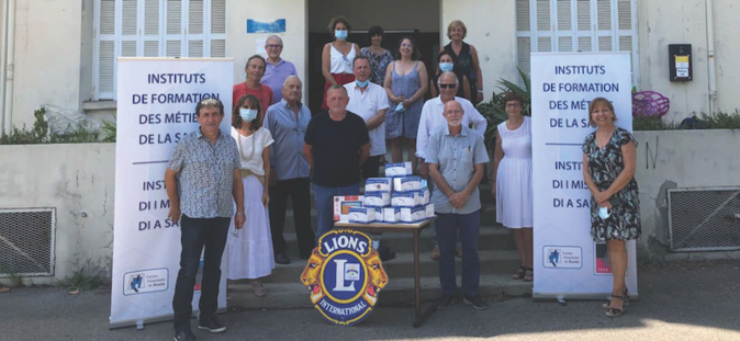 Le Lions Club International fait don de 1200 masques à ’IFSI du centre hospitalier de Bastia