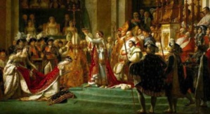 Le sacre de Napoléon. Peinture de Jacques-Louis David. Le sacre de Napoléon. Peinture de Jacques-Louis David.