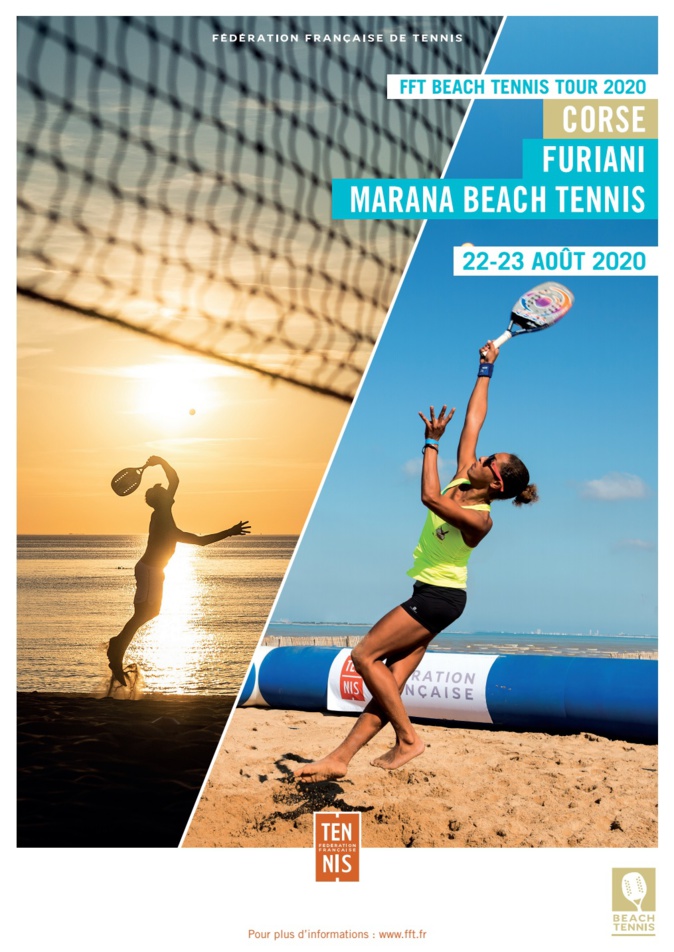 L'étape du FFT Beach-Tennis Tour 2020 à Furiani ce week-end