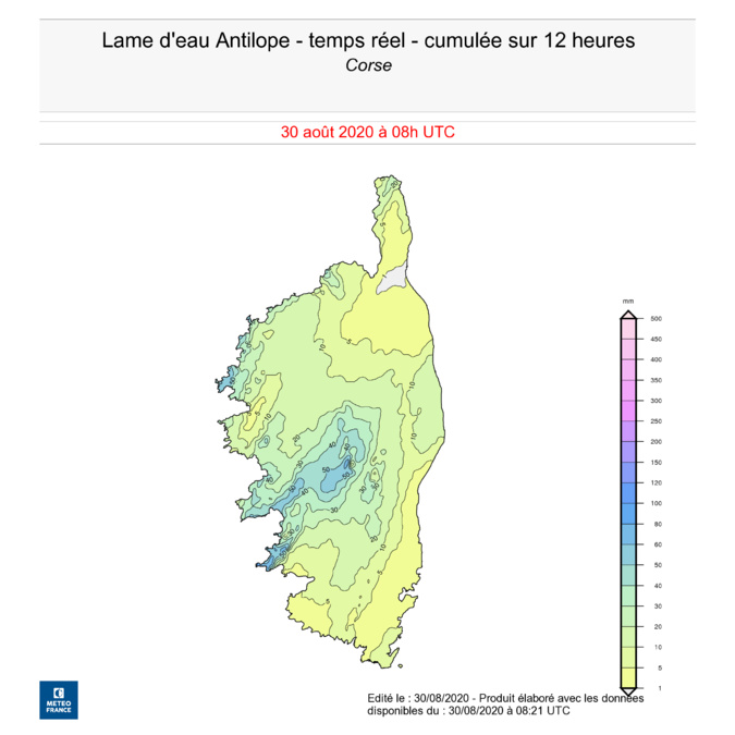 Orages en Corse : des records de pluie battus Orages en Corse : des records de pluie battus