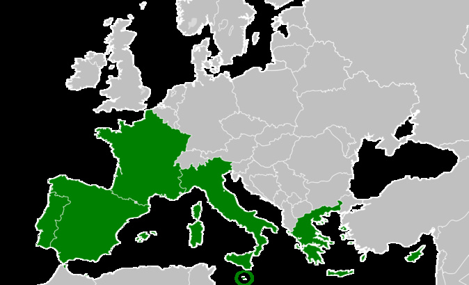Carte des États membres du groupe (Wikipedia) Carte des États membres du groupe (Wikipedia)