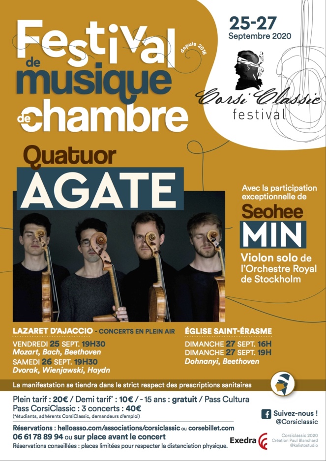 Ajaccio : rendez-vous avec le Festival CorsiClassic du 25 au 27 septembre