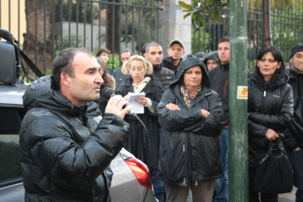 Le porte-parole du colllectif "A Droga Fora" Denis Luciani a réaffirmé l'intention de lutter contre le fléau de la drogue en Corse. Puis une délégation a été reçue par le Préfet de Corse-du-Sud Patrick Strzoda durant plus d'une heure. (Photo Marilyne Santi)