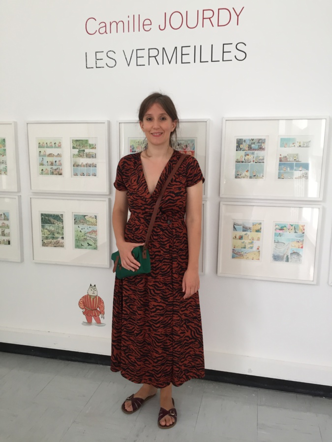 Camille Jourdy expose ses planches originales à la bibliothèque centrale de Bastia