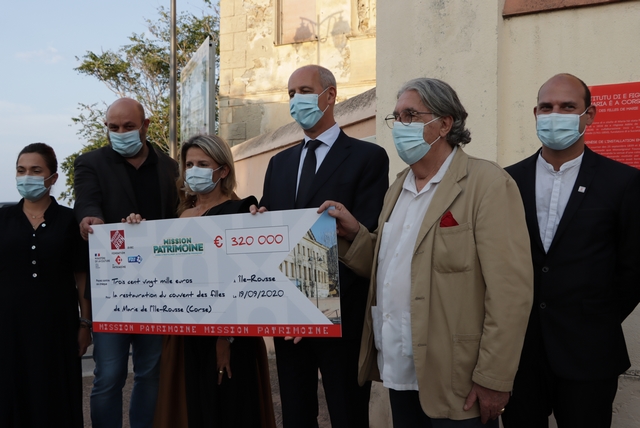 Un chèque de 320 000€ pour la réhabilitation du couvent des filles de Marie de l'Ile-Rousse