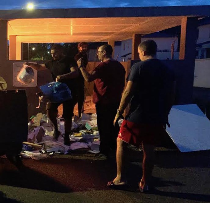 Tocc'à Voi : "Quand Les habitants des jardins de Borgo nettoient leurs locaux à poubelles"