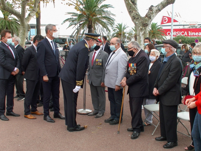 René Chiaramonti salué par le préfet et le maire de Bastia René Chiaramonti salué par le préfet et le maire de Bastia