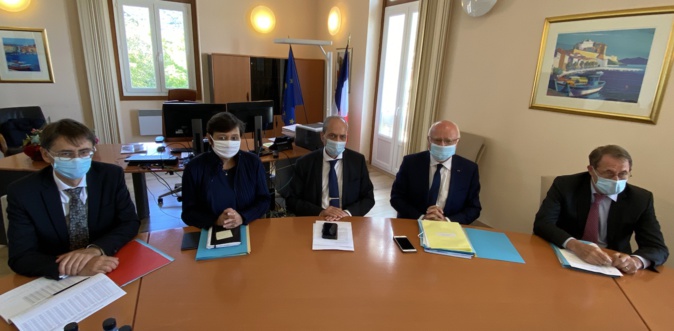 Bruno Lastre, vice-président du Conseil d'Etat en visite au Tribunal administratif de Bastia. Bruno Lastre, vice-président du Conseil d'Etat en visite au Tribunal administratif de Bastia.