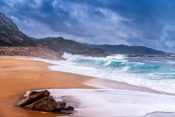 La plage du Liamone quand les éléments sont déchaînés (Photo Jean-Claude Camus)