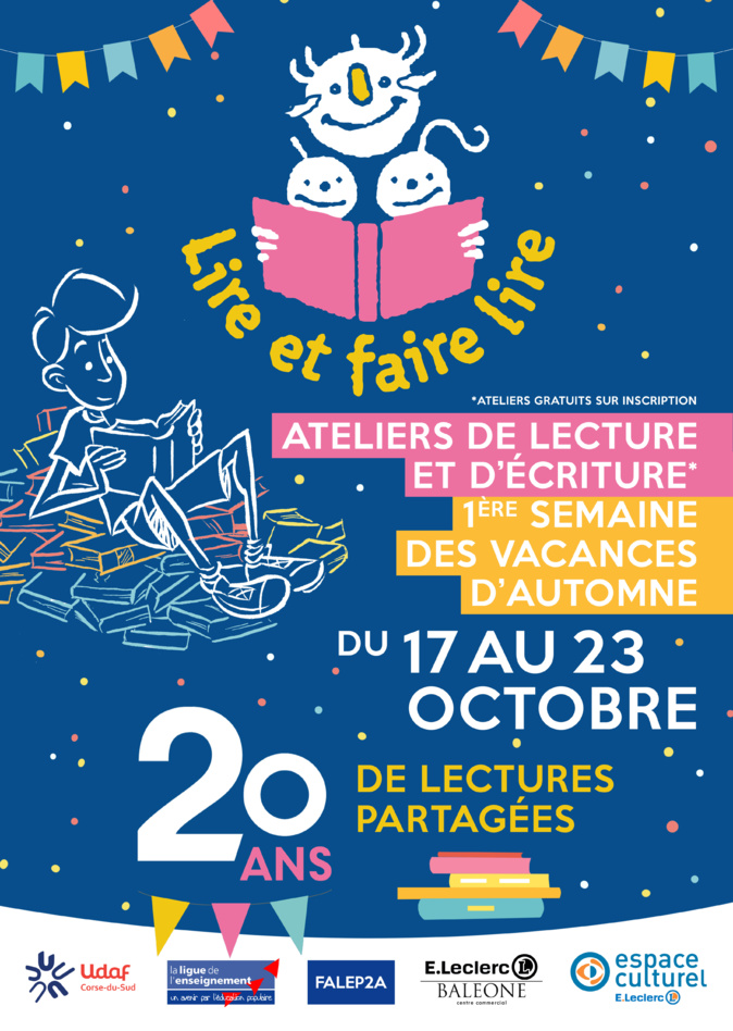 Ajaccio : « Lire et faire lire » fête ses 20 ans avec une programmation exceptionnelle Ajaccio : « Lire et faire lire » fête ses 20 ans avec une programmation exceptionnelle