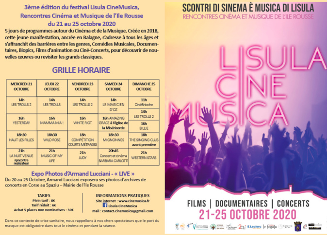 Lisula : de belles têtes d'affiche pour la 3e édition de CineMusica