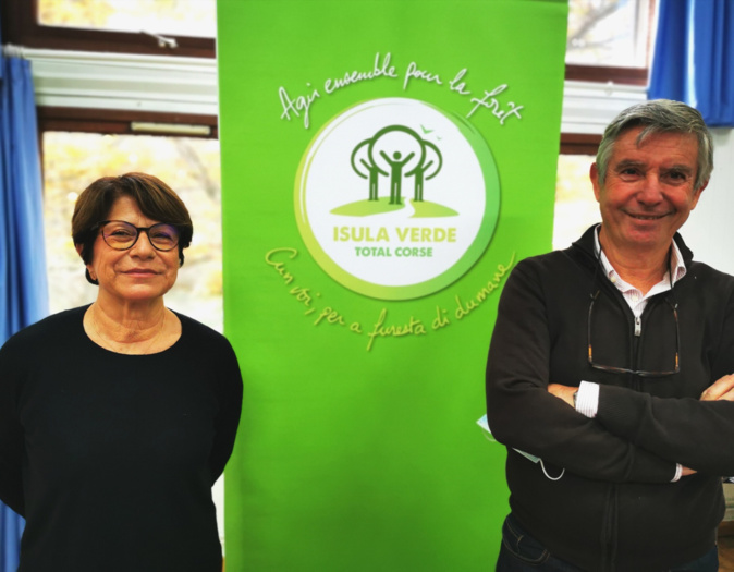 Marie-Noëlle Leonelli, présidente de Total Corse, et Pascal Vivarelli, président de l'ADPEP 2B, ont signé une nouvelle convention