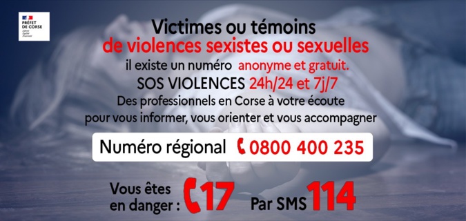 Violences faites aux femmes en Corse : pendant le confinement, un numéro pour leur venir en aide Violences faites aux femmes en Corse : pendant le confinement, un numéro pour leur venir en aide