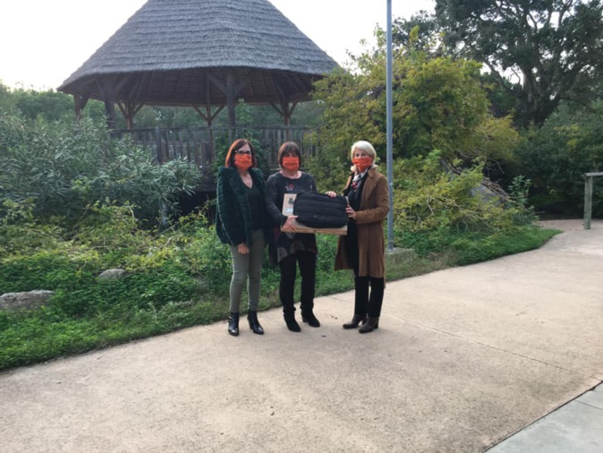 Dominique Nadaud, Déléguée Droit des femmes, Francine Grilli, directrice CIDFF, Sylvie Guenot Rebiere, déléguée du club Soroptimist de Bastia en charge de la communication.