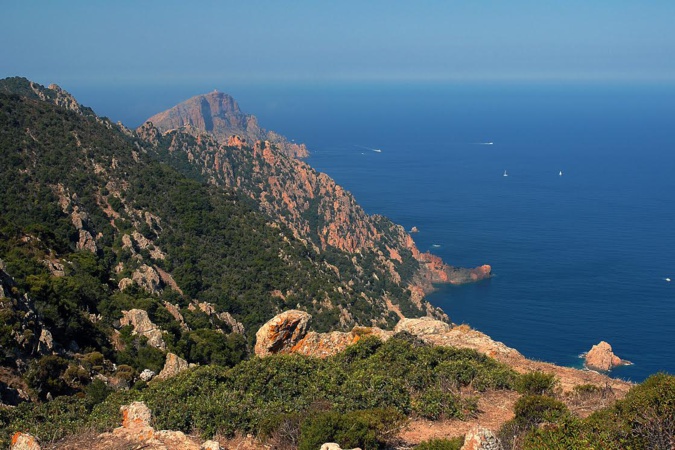 La photo du jour : les falaises de granit rouge de Capu Rossu