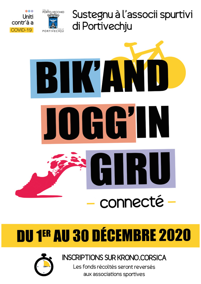 Bik’and Jogg’in Giru in Portivechju : un challenge pour soutenir les associations sportives de la ville