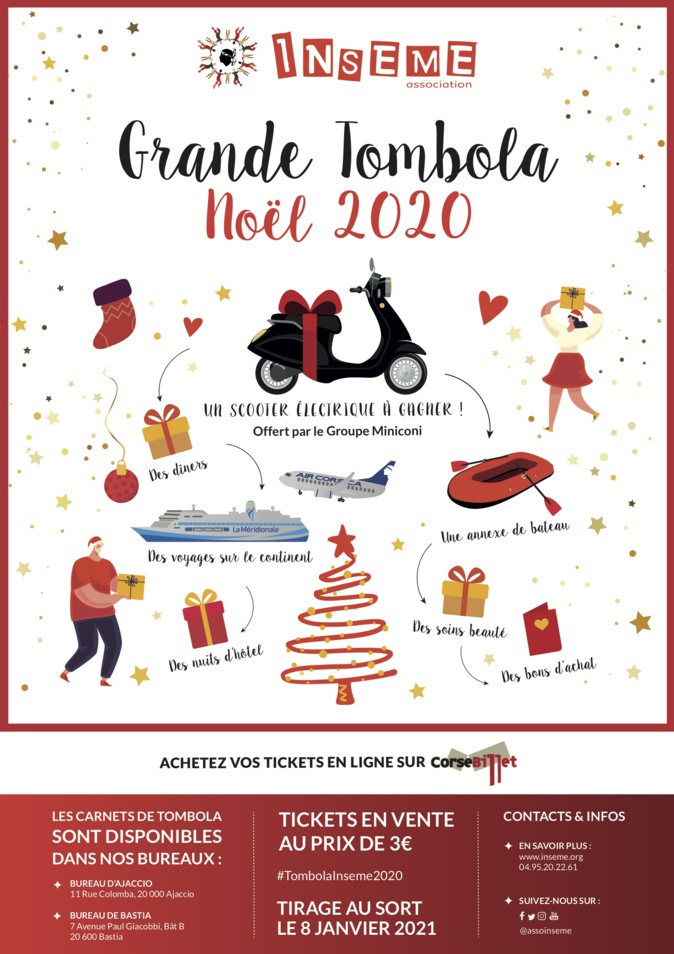 La tombola de Noël d'Inseme est lancée La tombola de Noël d'Inseme est lancée