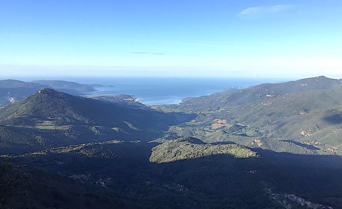 Le Valinco vu des hauteurs de Fozzano (Photo Jean-Baptiste Vannier)