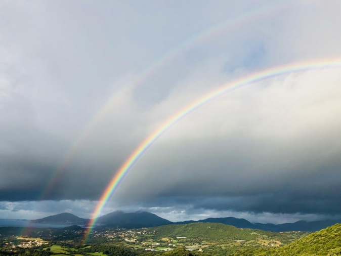 Arc en ciel vu depuis d’Eccica-Suarella (Claudine Rossi)