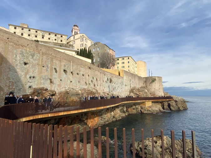 EN IMAGES- Bastia : l'Aldilonda, la promenade entre mer et citadelle, s'ouvre au public