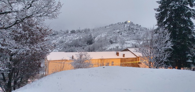 Corscia sous la neige