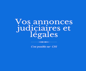 Les annonces judiciaires et légales de CNI : SmarTek