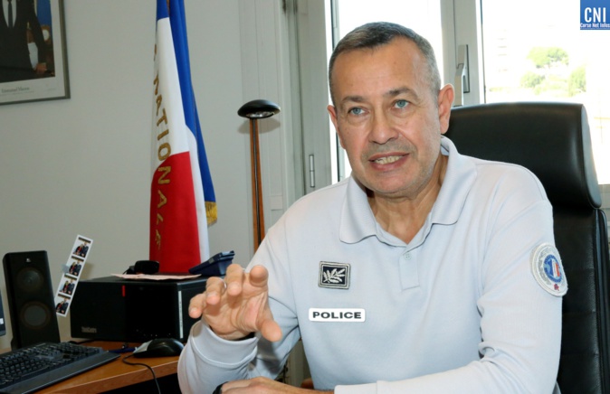 Éric Cluzeau, nouveau directeur départemental de la sécurité publique de Corse-du-Sud. Photo : Michel Luccioni