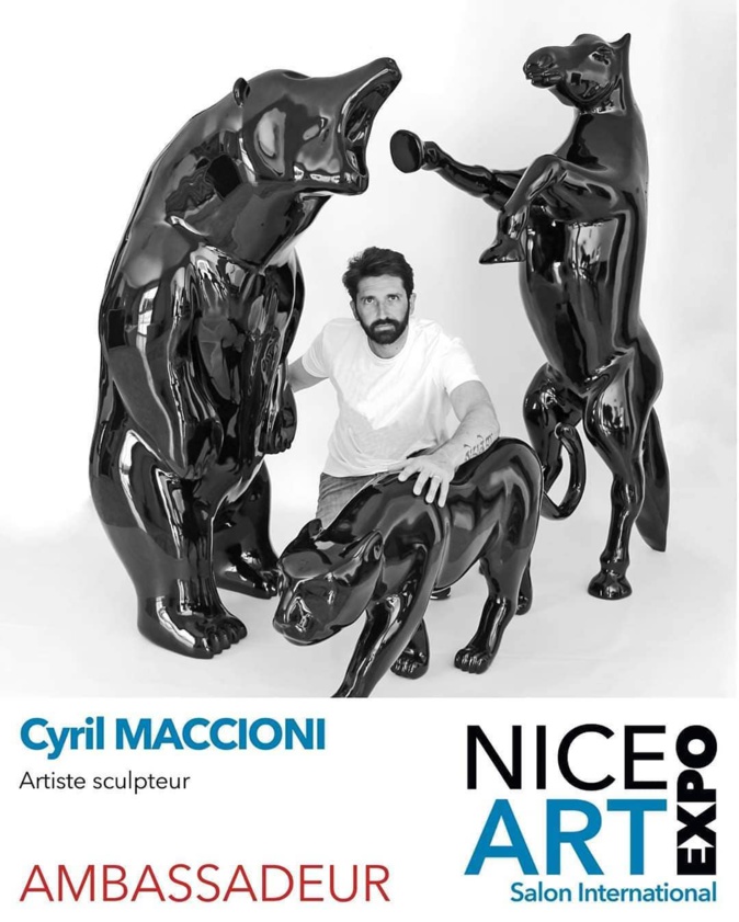 Cyril Maccioni sera présent au salon d'art contemporain Art Nice Expo du 9 au 11 avril 2021.