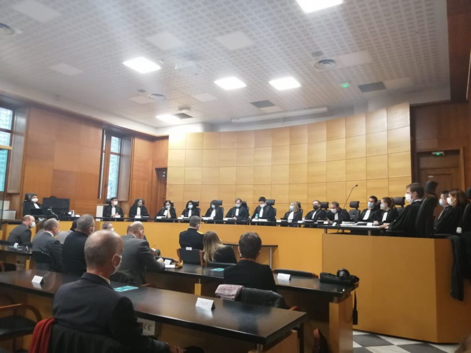 Le président du tribunal Jean-Bastien Risson était entouré de l'ensemble des magistrats du tribunal judiciaire de Bastia pour cette audience solennelle de rentrée.