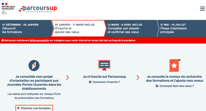 Parcoursup 2021: les inscriptions sont ouvertes Parcoursup 2021: les inscriptions sont ouvertes