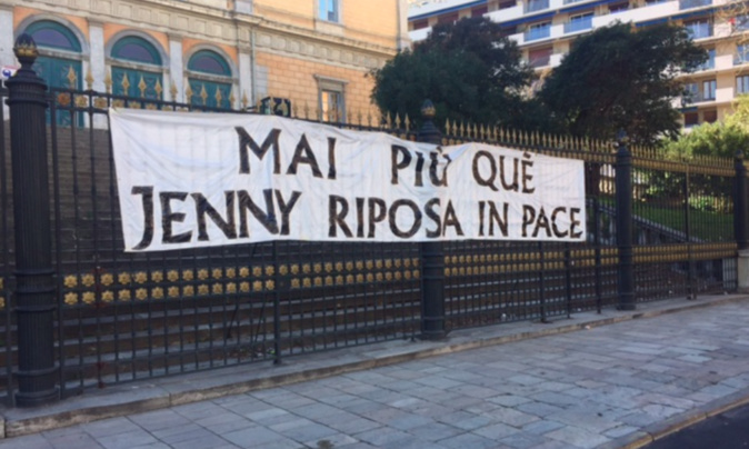 Image archives CNI, marche blanche pour Jennifer à Bastia, février 2017