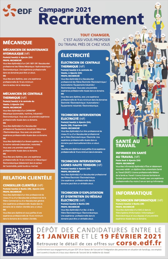 EDF recrute en Corse EDF recrute en Corse