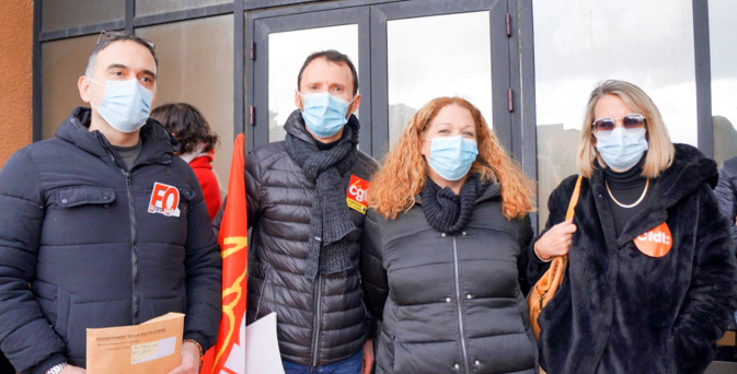 L'intersyndicale à l'origine du mouvement, bien décidée à se faire entendre L'intersyndicale à l'origine du mouvement, bien décidée à se faire entendre