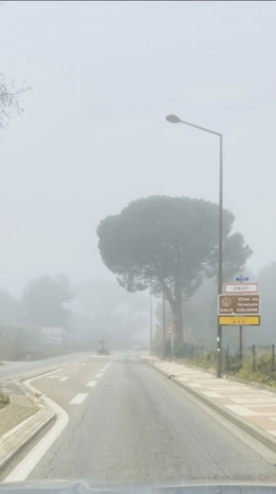 La visibilité était quasi nulle ce matin à Calvi