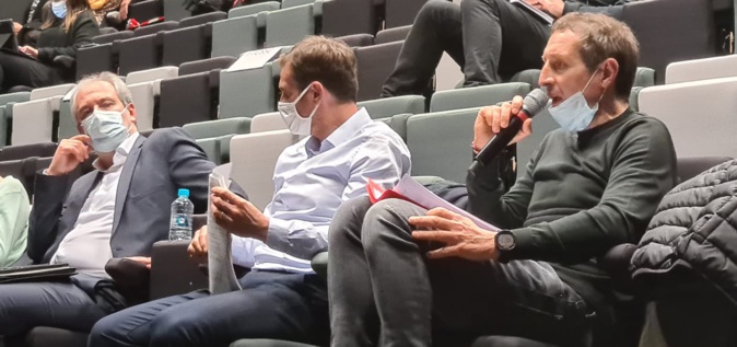 Jean Zuccarelli, Jean-Martin Mondoloni et Jean-Sébastien De Casalta ont fustigé le bilan financier 2020 de la majorité municipale. Crédits Photos : Pierre-Manuel Pescetti