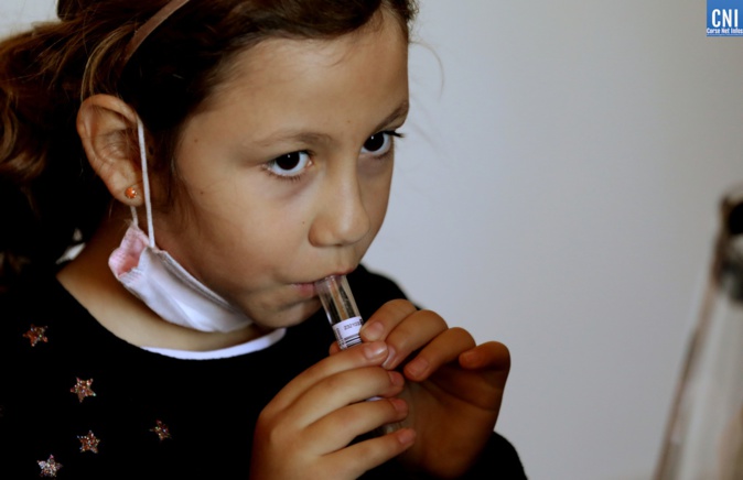 Le premier jour de la campagne de test salivaire à Ajaccio. Photo Michel Luccioni Le premier jour de la campagne de test salivaire à Ajaccio. Photo Michel Luccioni