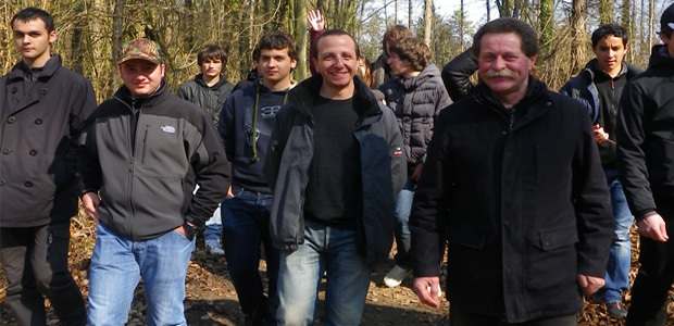 Les élèves du lycée agricole de Borgu sur le "Chemin des Dames" 