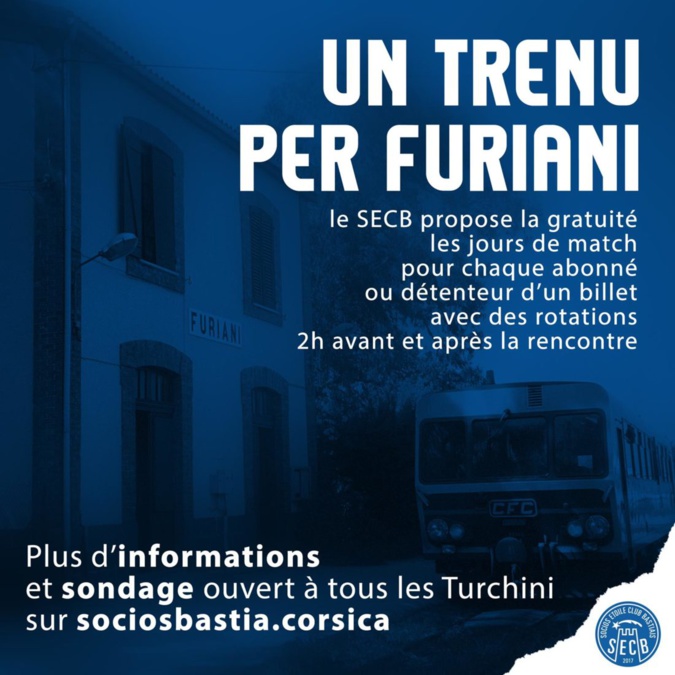 "Un trenu per Furiani" : Les socios du SCB lancent un sondage auprès des supporters "Un trenu per Furiani" : Les socios du SCB lancent un sondage auprès des supporters