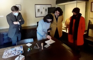 Josepha Giacometti au musée de Merusaglia. Josepha Giacometti au musée de Merusaglia.