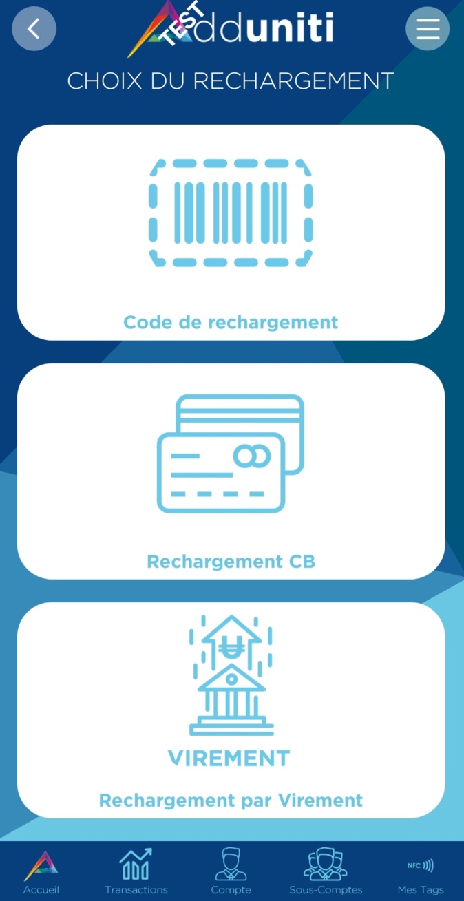 Capture d'écran de l'application. Capture d'écran de l'application.