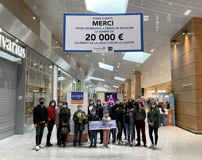 Etablissements E. Leclerc d’Ajaccio : 20 000 € au profit de la Ligue contre le cancer Etablissements E. Leclerc d’Ajaccio : 20 000 € au profit de la Ligue contre le cancer