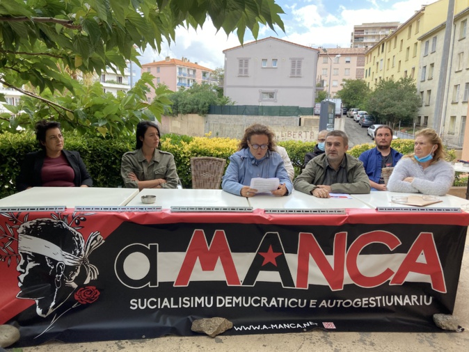 En septembre dernier, A Manca annonçait sa candidature aux élections territoriales. (Photo Julia Sereni)